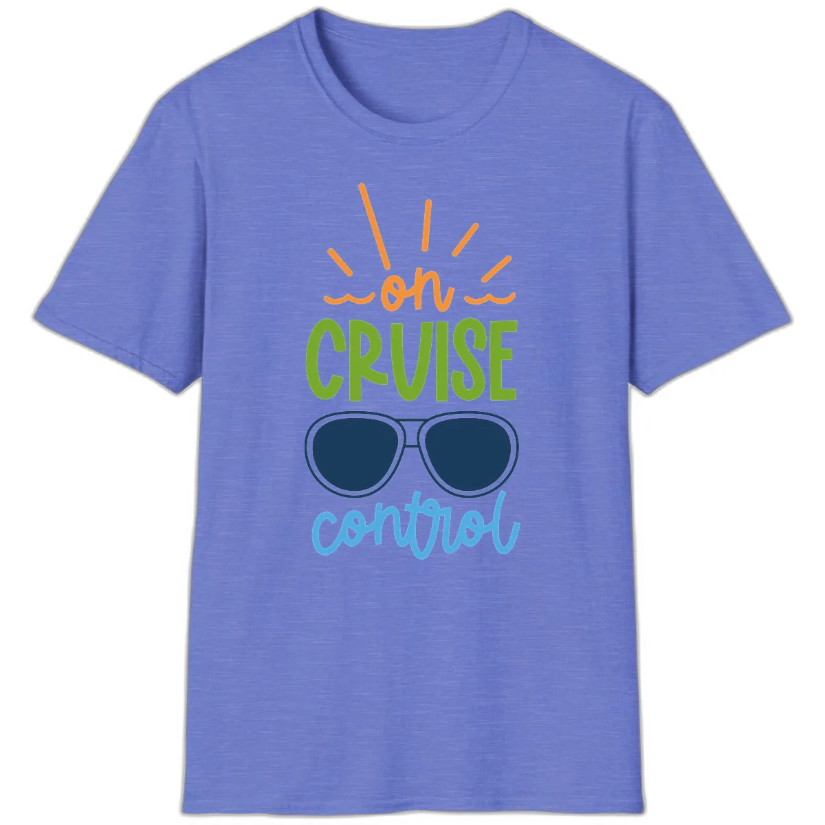Oh Cruise Control T-Shirt in Heather Royal