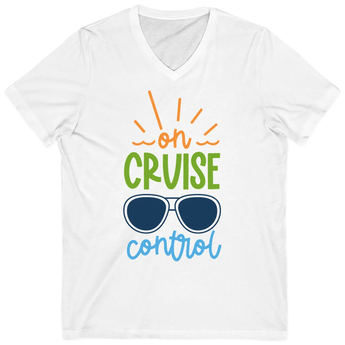 Oh Cruise Control V-Neck in White