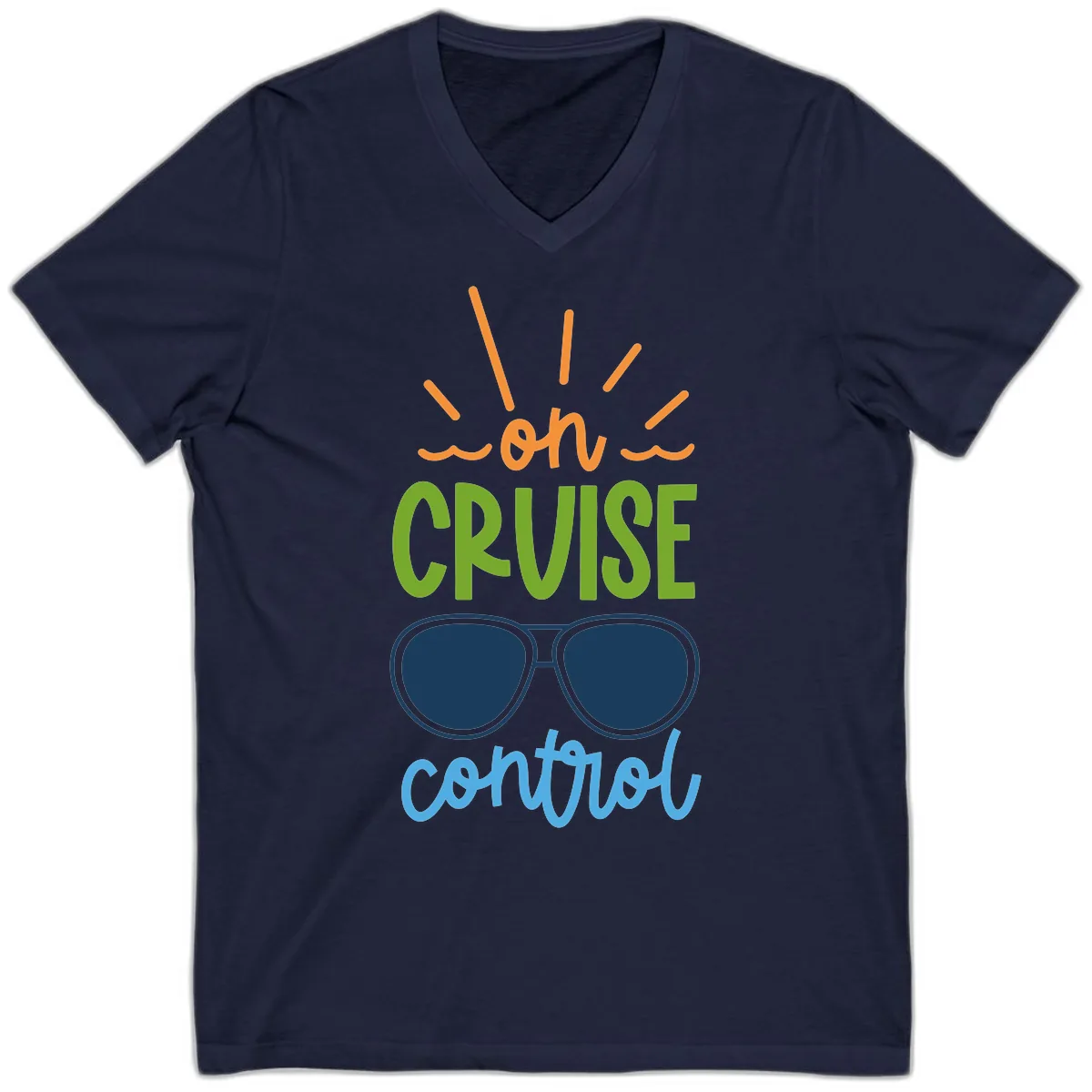 Oh Cruise Control V-Neck in Navy