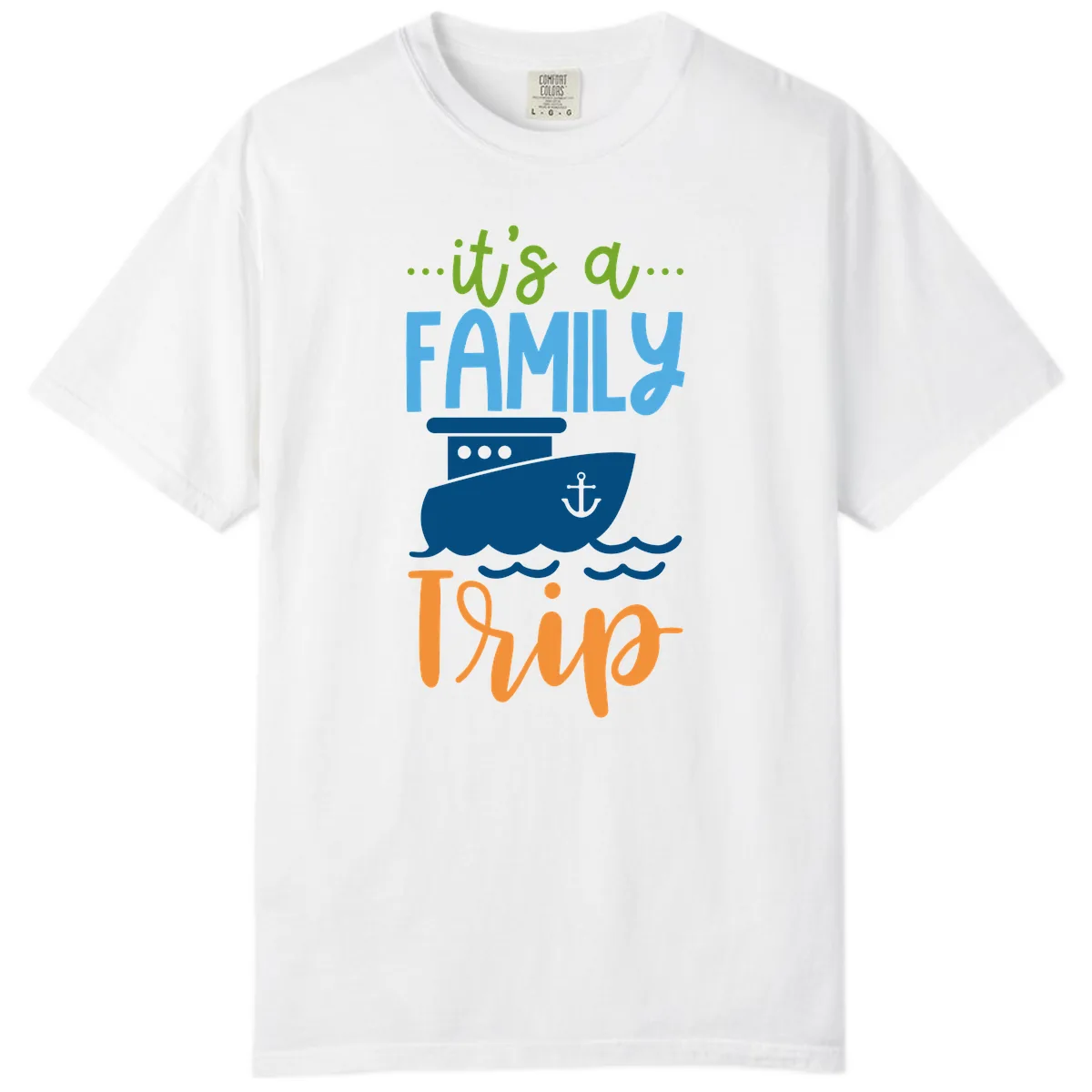 It's A Family Thing Cruise Comfort Color in White