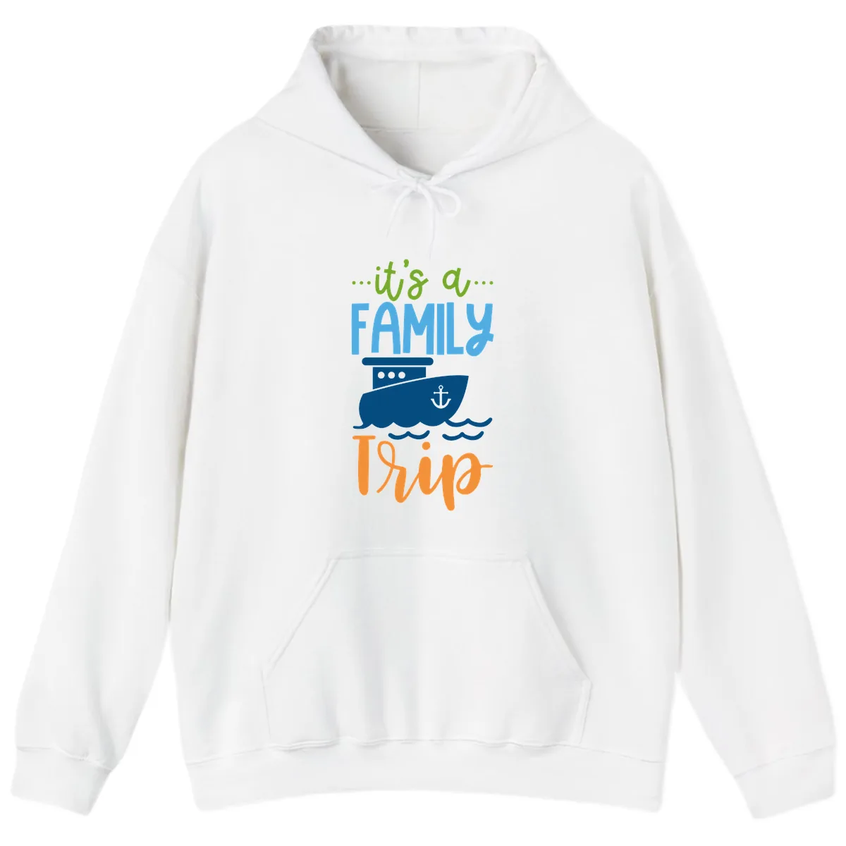 It's A Family Thing Cruise Hoodie in White
