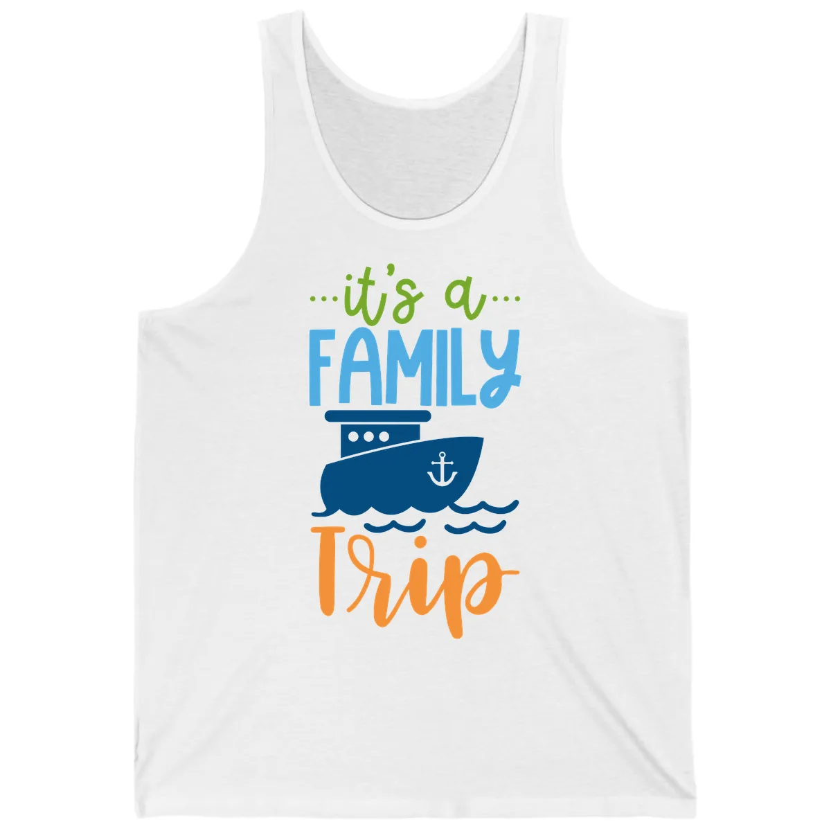 It's A Family Thing Cruise Tank in White