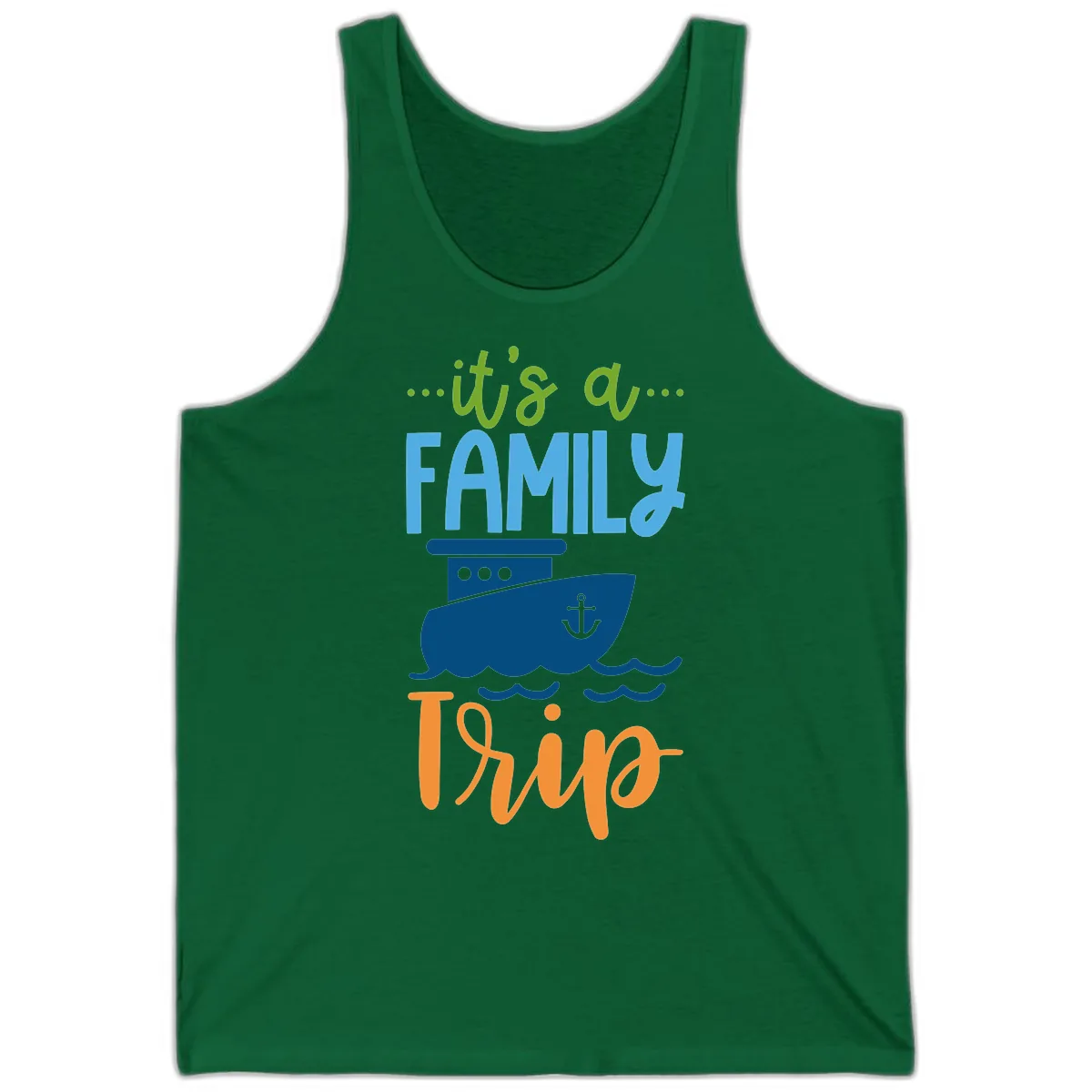It's A Family Thing Cruise Tank in Kelly