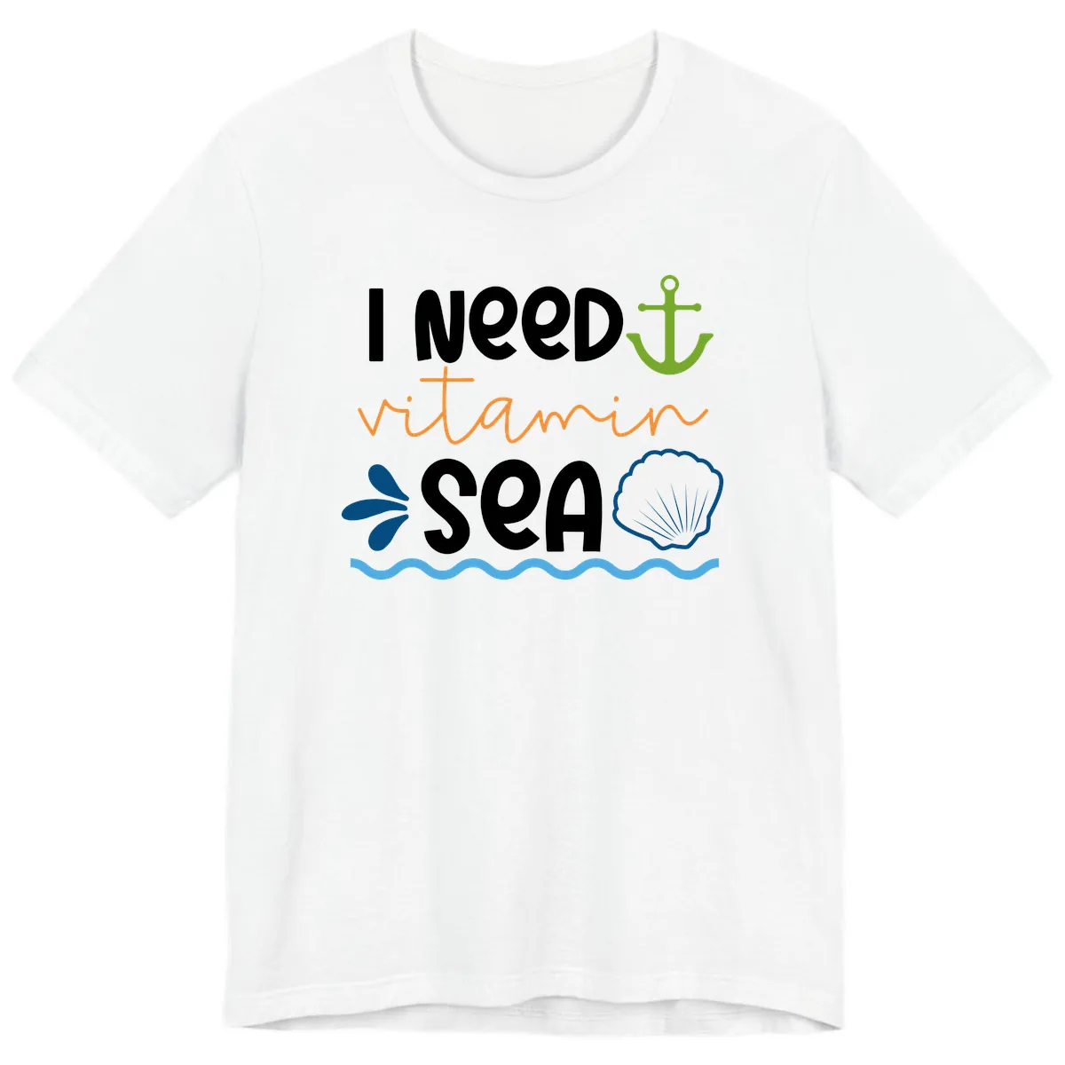 I Need Vitamin Sea Premium T-Shirt in White