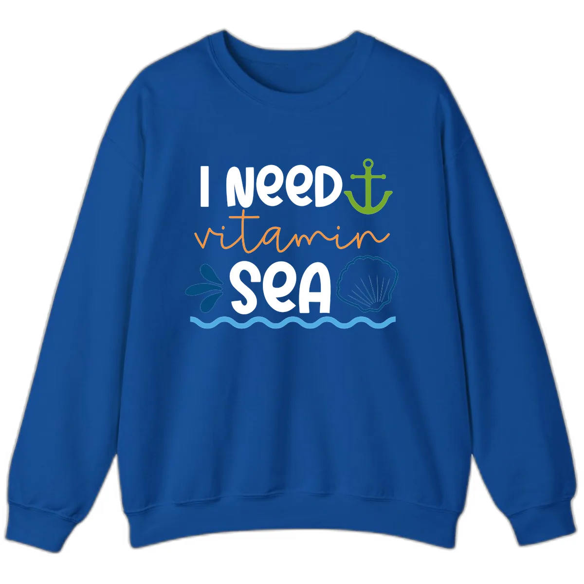 I Need Vitamin Sea Sweatshirt in Royal