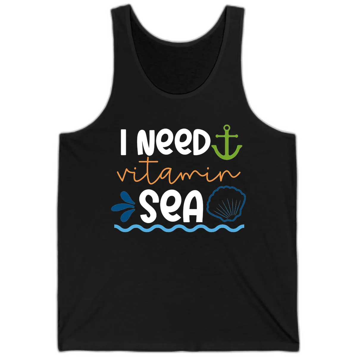 I Need Vitamin Sea Tank in Black