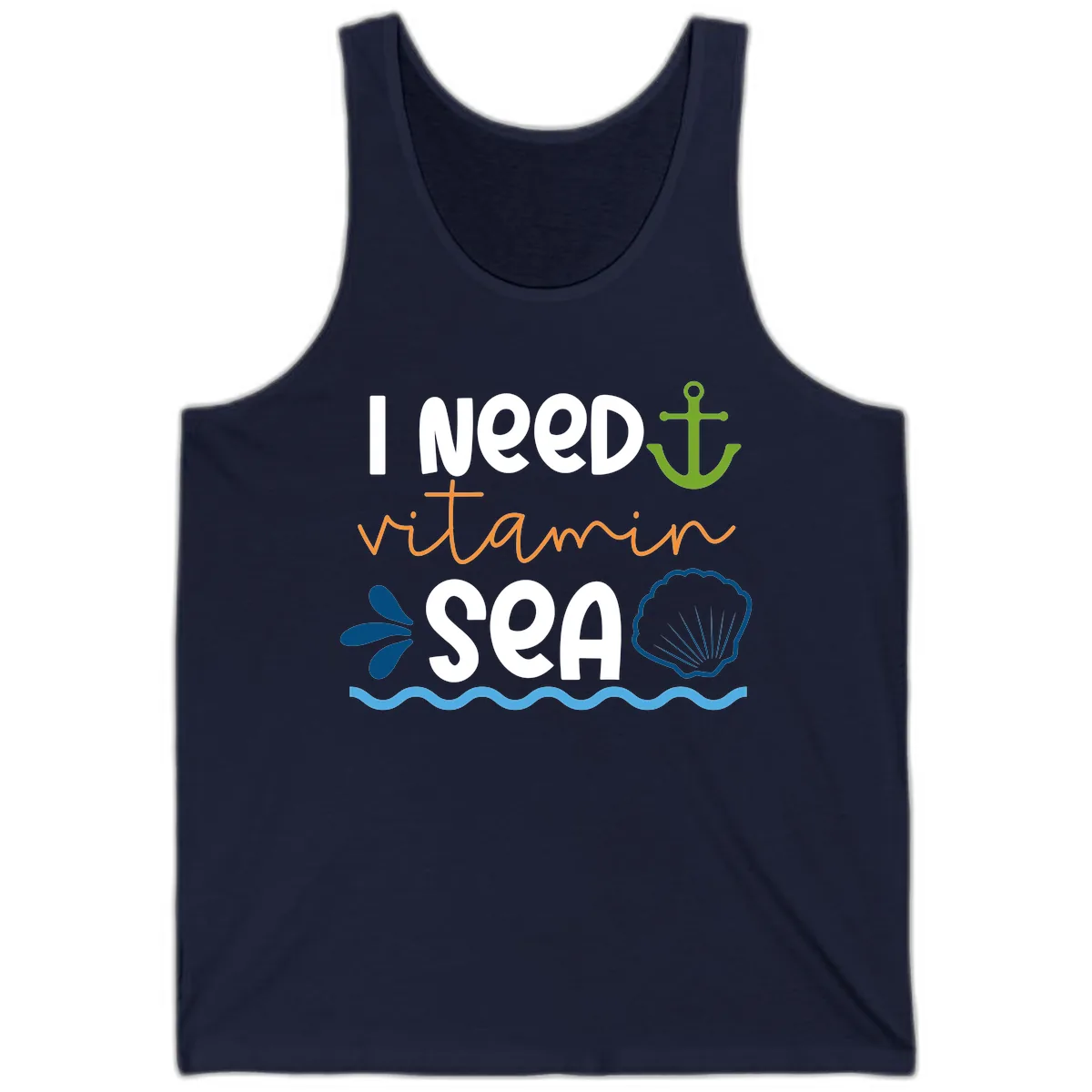 I Need Vitamin Sea Tank in Navy