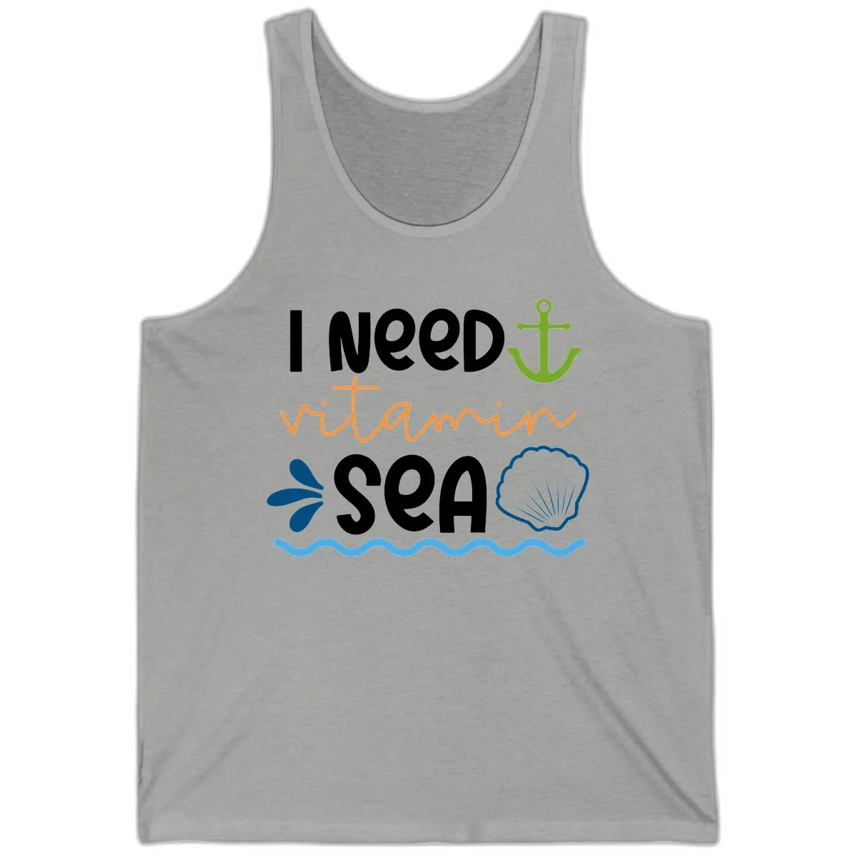 I Need Vitamin Sea Tank in Athletic Heather