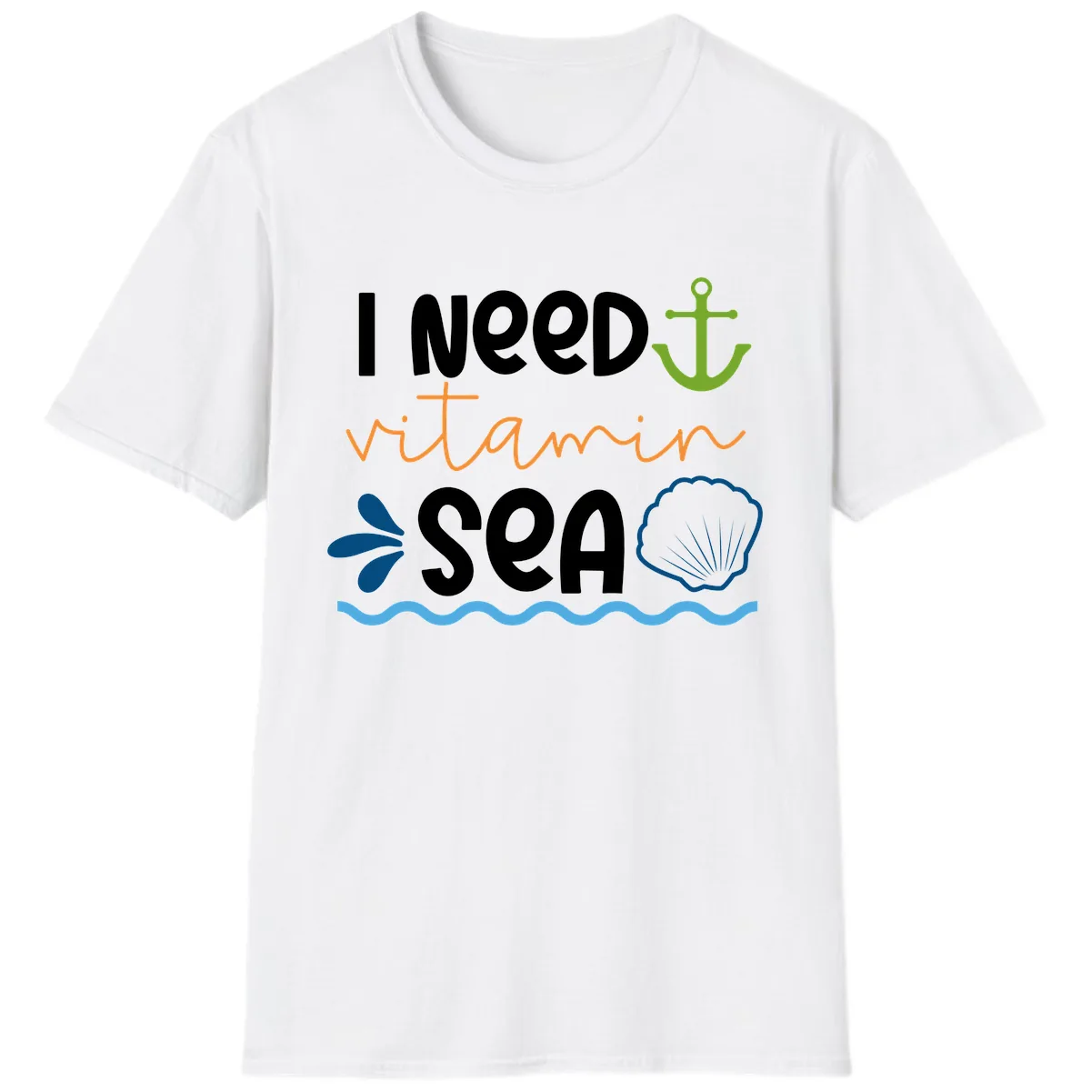 I Need Vitamin Sea T-Shirt in White