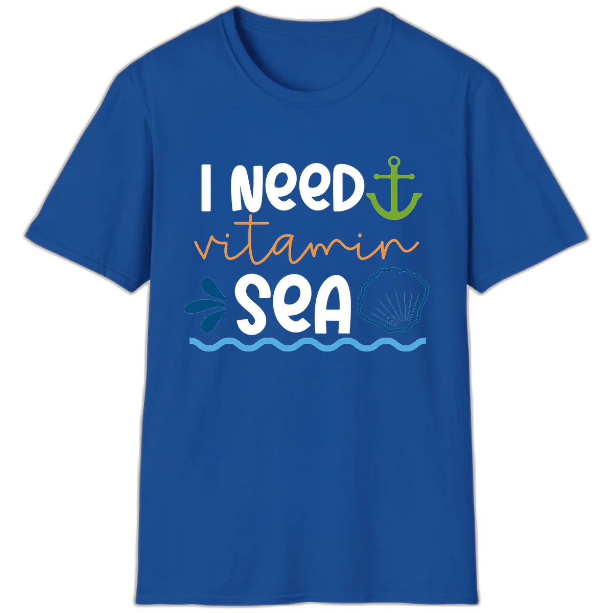 I Need Vitamin Sea T-Shirt in Royal