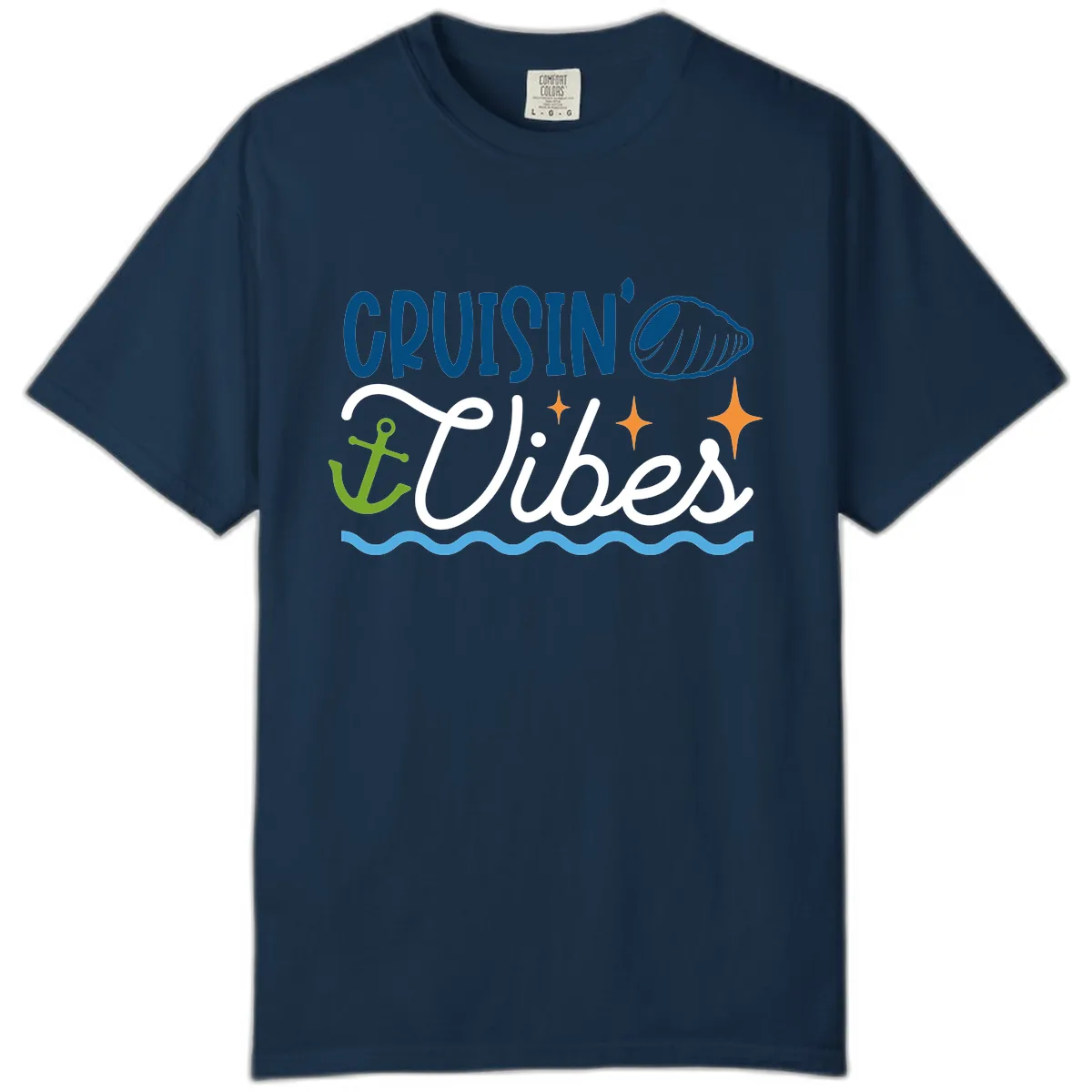 Cruisin' Vibes Comfort Color in True Navy