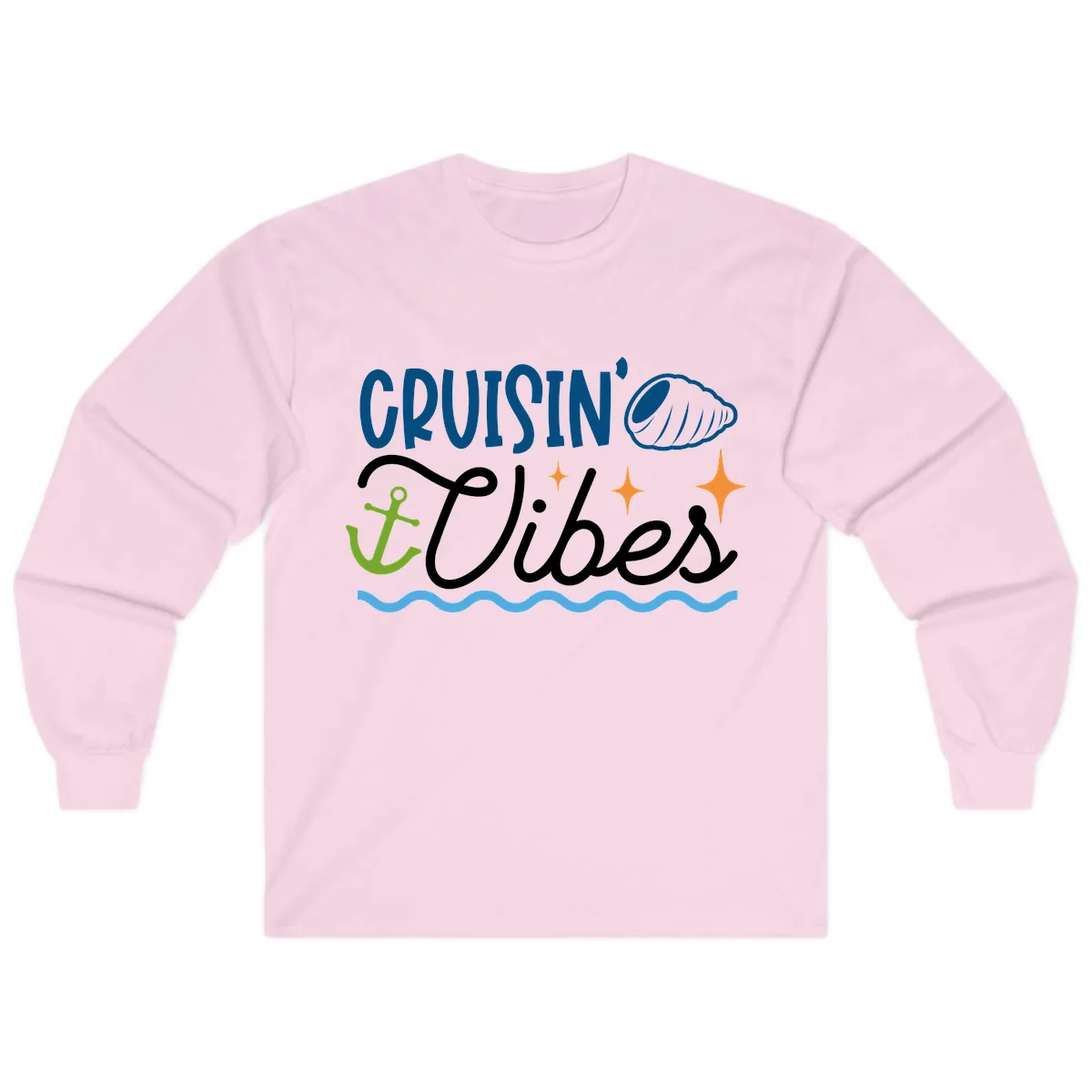 Cruisin' Vibes Long Sleeve in Light Pink