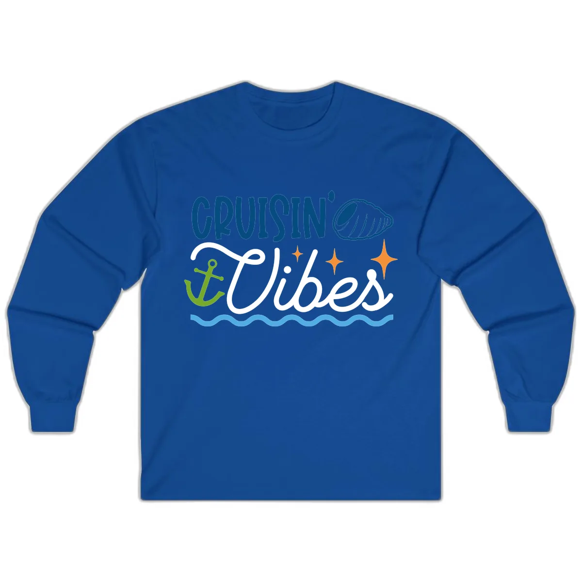 Cruisin' Vibes Long Sleeve in Royal