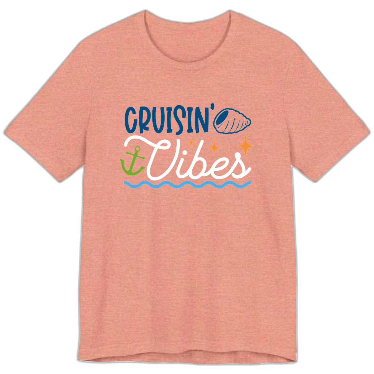 Cruisin' Vibes Premium T-Shirt in Heather Sunset