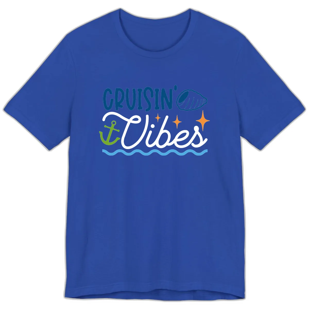 Cruisin' Vibes Premium T-Shirt in True Royal