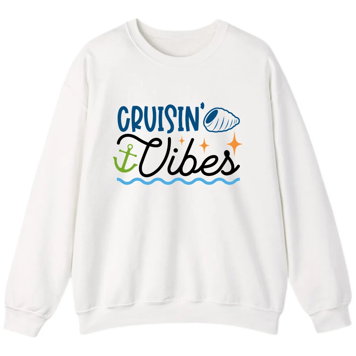 Cruisin' Vibes Sweatshirt in White