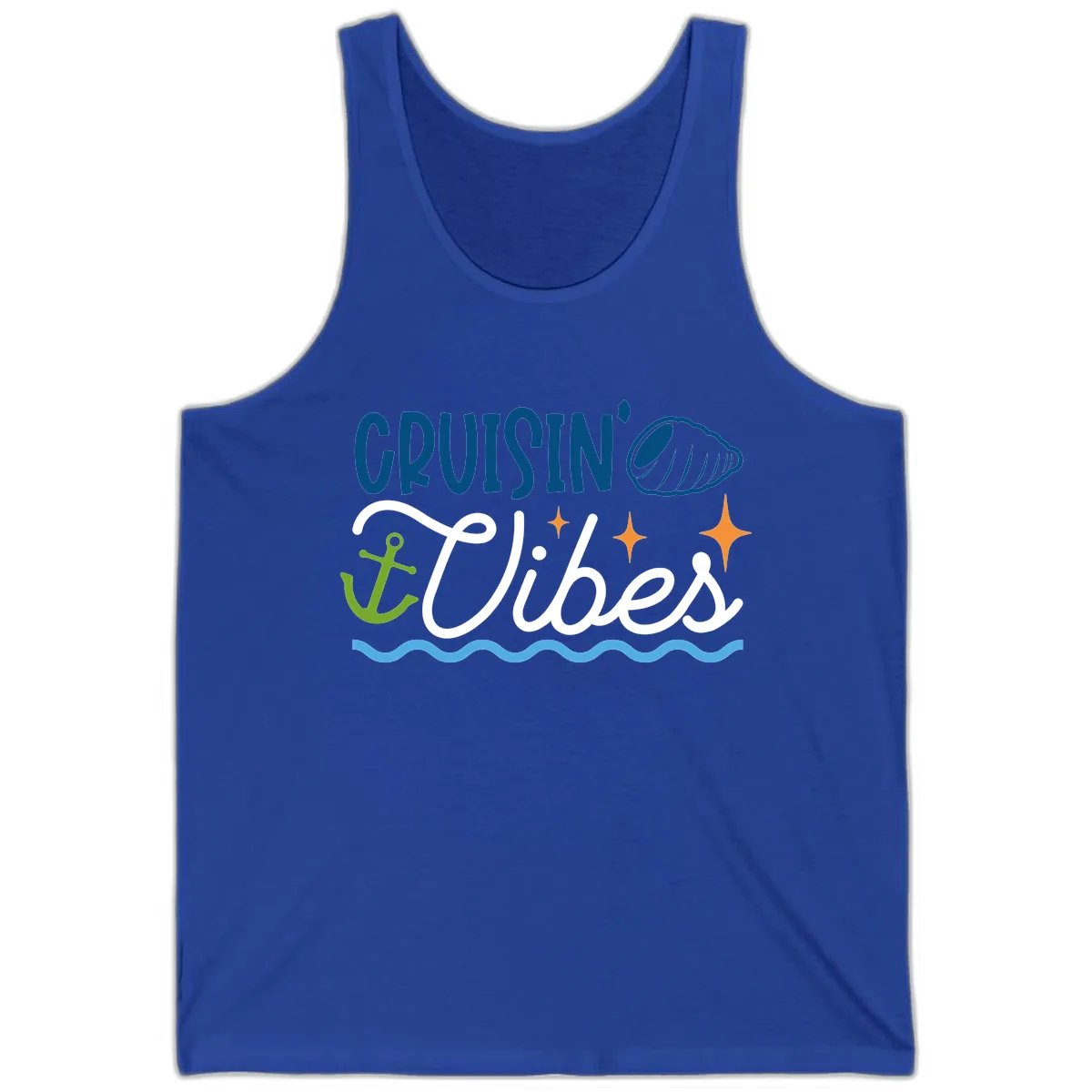 Cruisin' Vibes Tank in True Royal