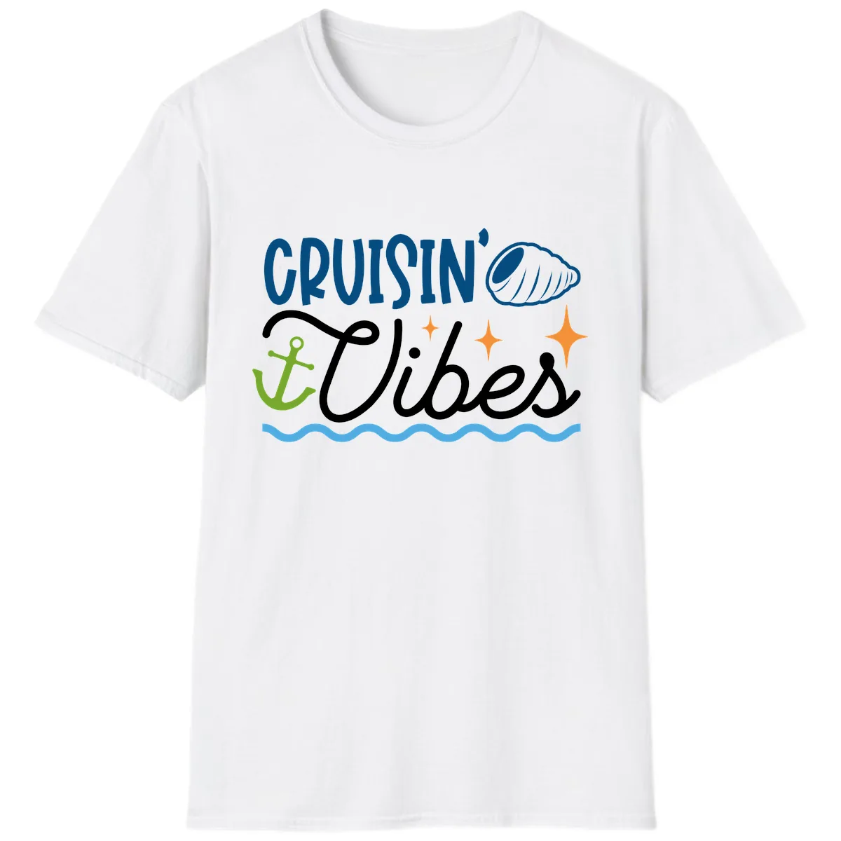 Cruisin' Vibes T-Shirt in White