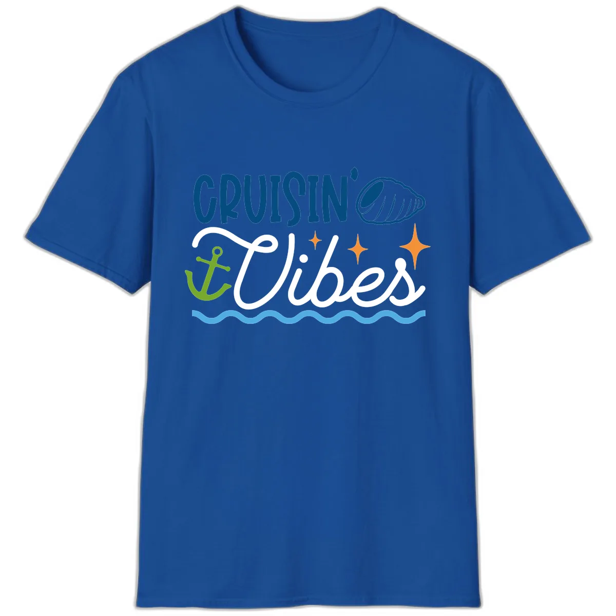 Cruisin' Vibes T-Shirt in Royal