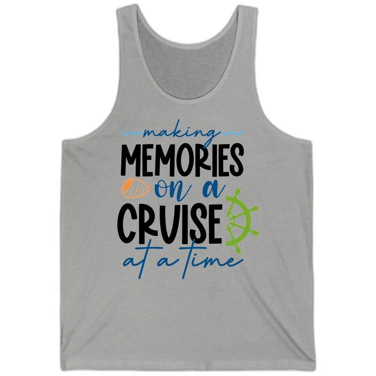 Making Memories On A Cruise At A Time Tank in Athletic Heather