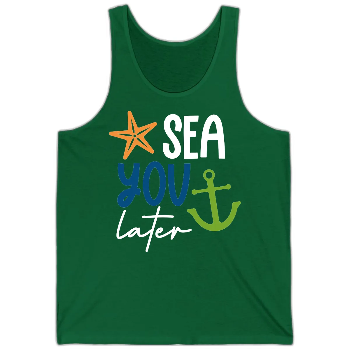 Sea You Later Cruise Anchor Tank in Kelly