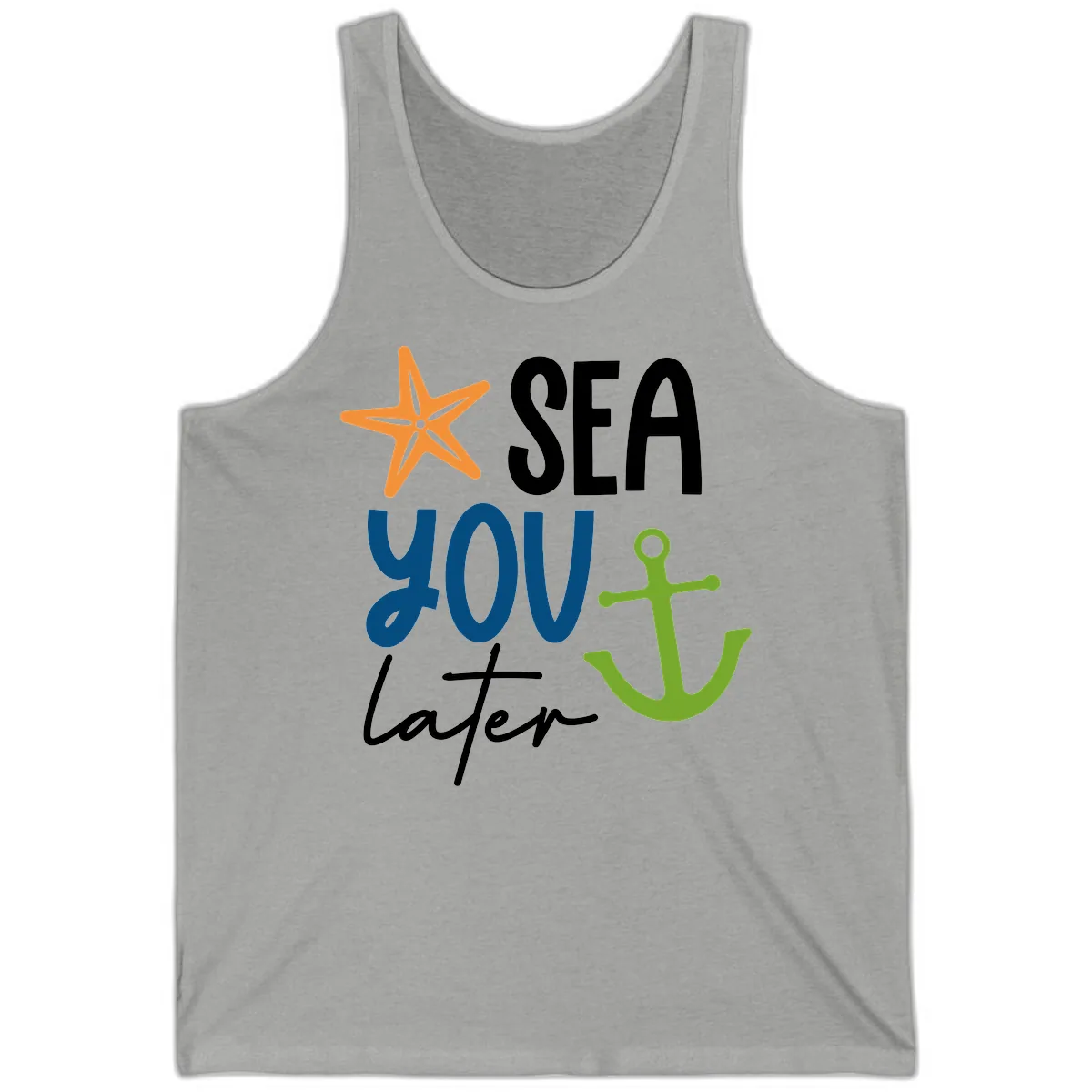 Sea You Later Cruise Anchor Tank in Athletic Heather