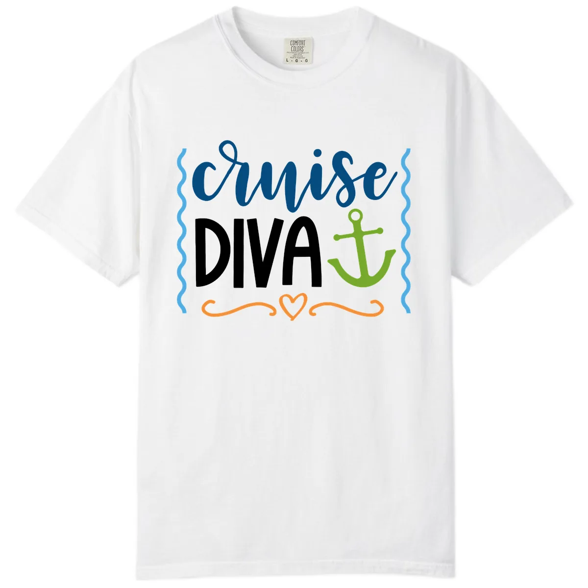 Cruise Diva Anchor Comfort Color in White