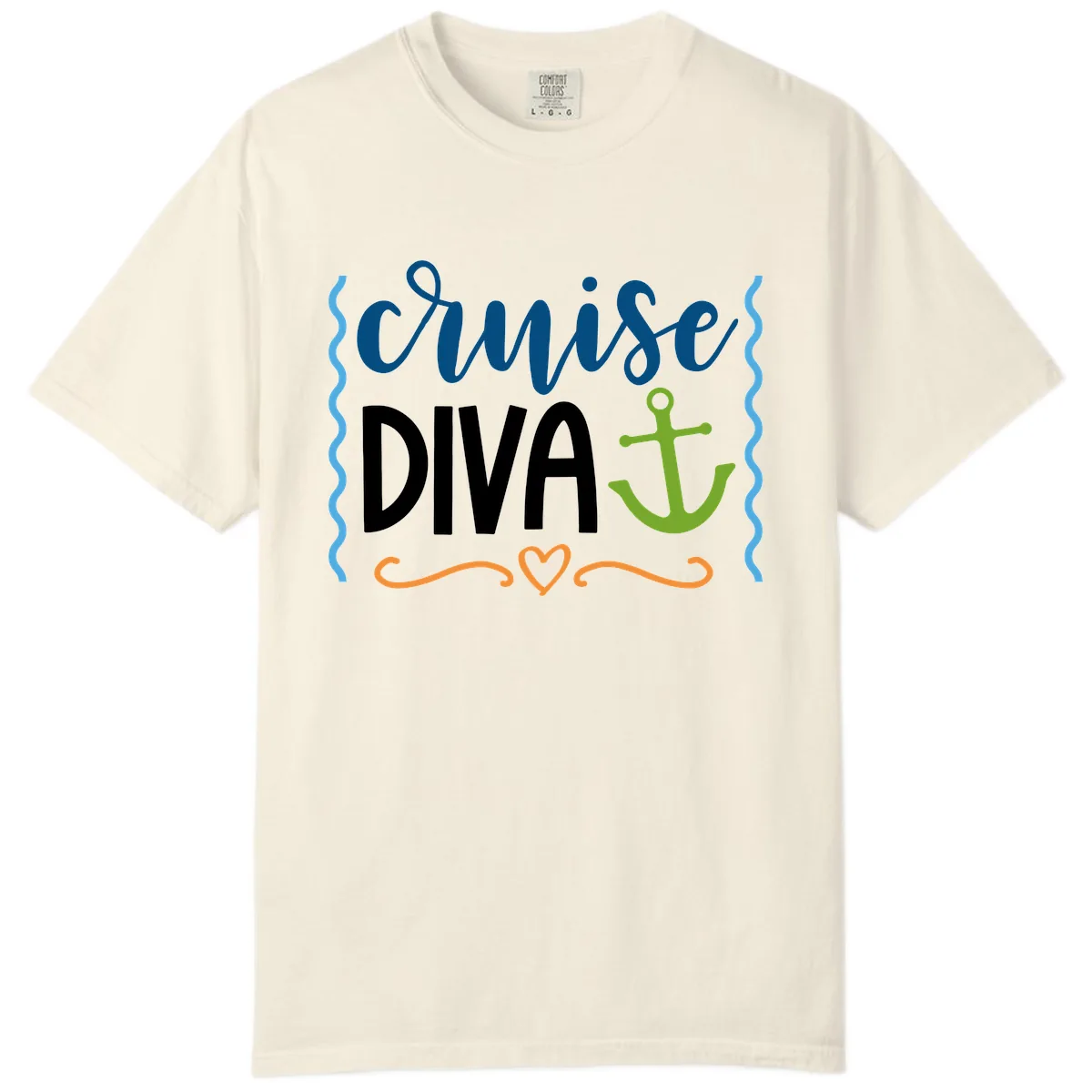 Cruise Diva Anchor Comfort Color in Ivory