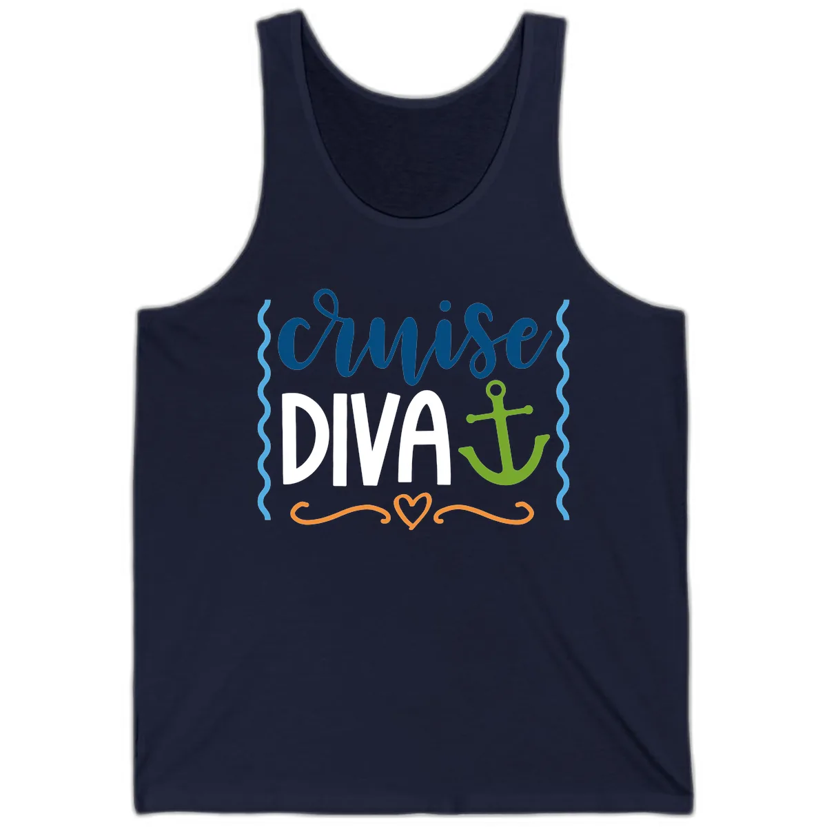 Cruise Diva Anchor Tank in Navy