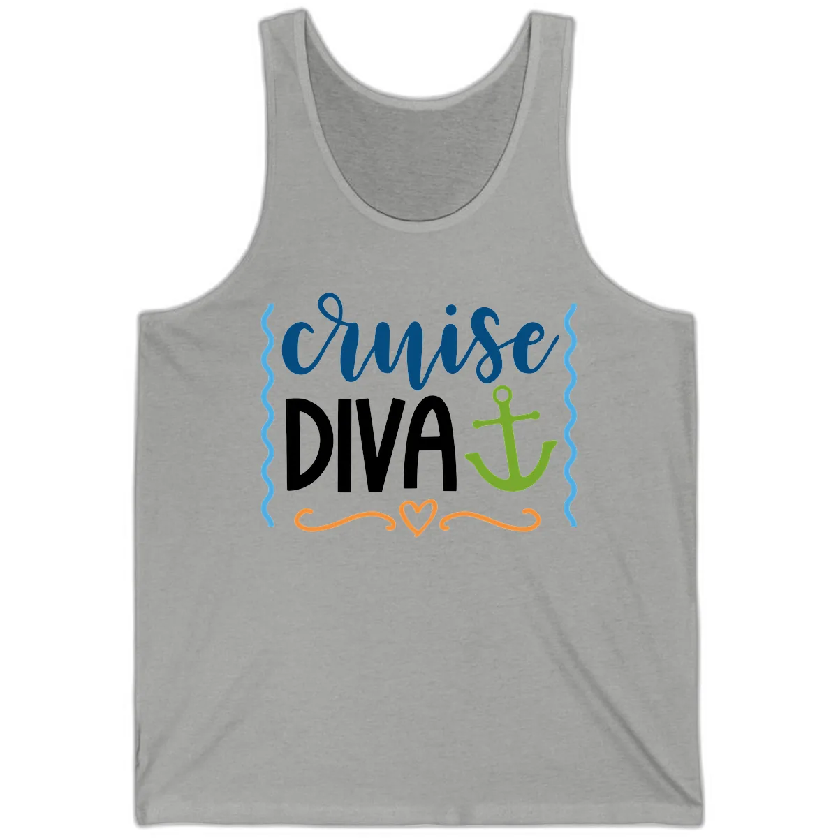 Cruise Diva Anchor Tank in Athletic Heather