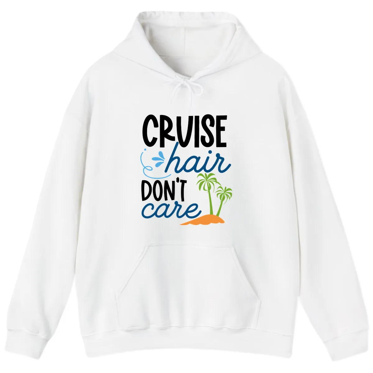 Cruise Hair Don't Care Hoodie in White