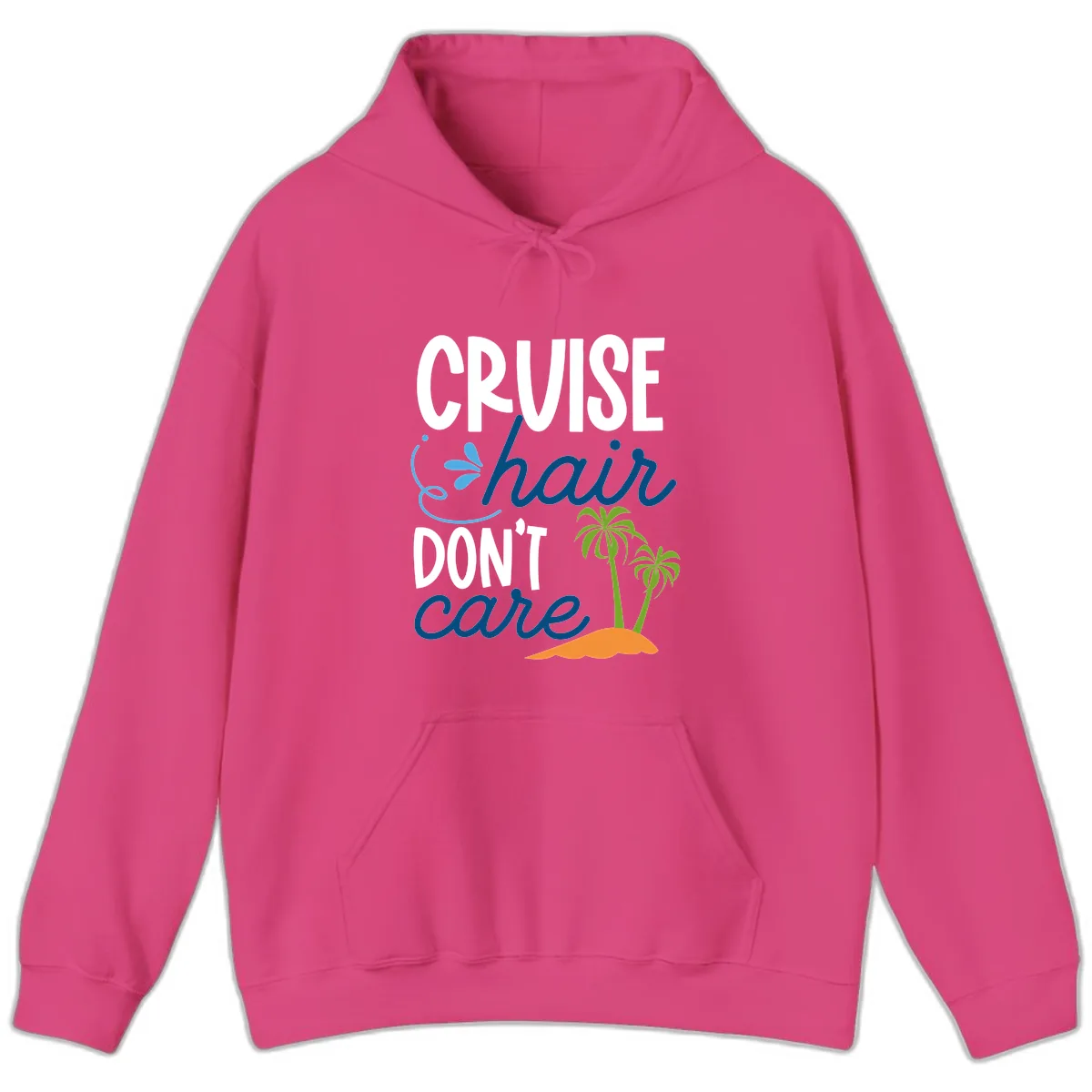 Cruise Hair Don't Care Hoodie in Heliconia