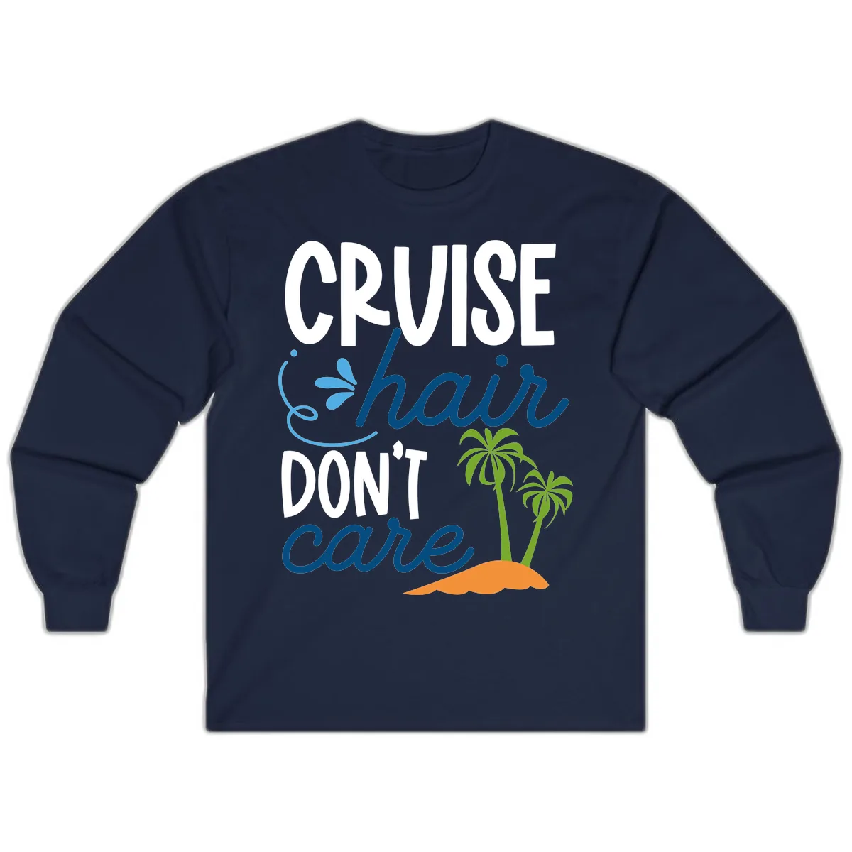 Cruise Hair Don't Care Long Sleeve in Navy