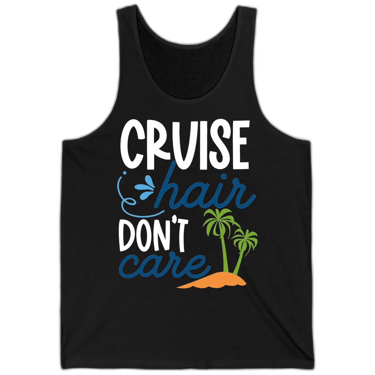 Cruise Hair Don't Care Tank in Black