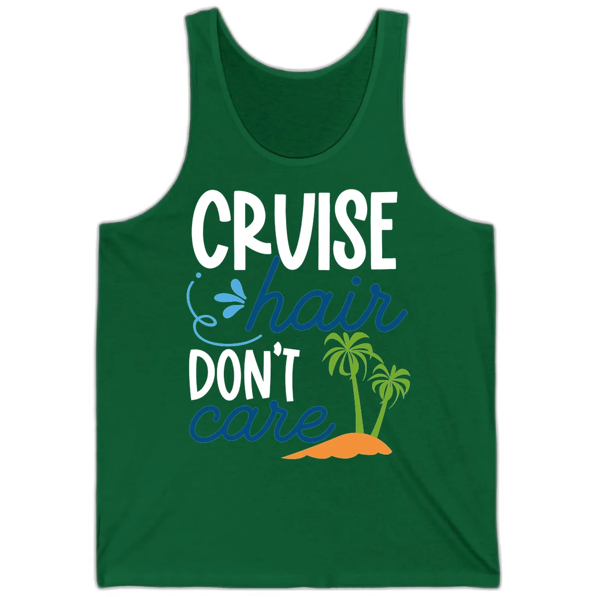 Cruise Hair Don't Care Tank in Kelly