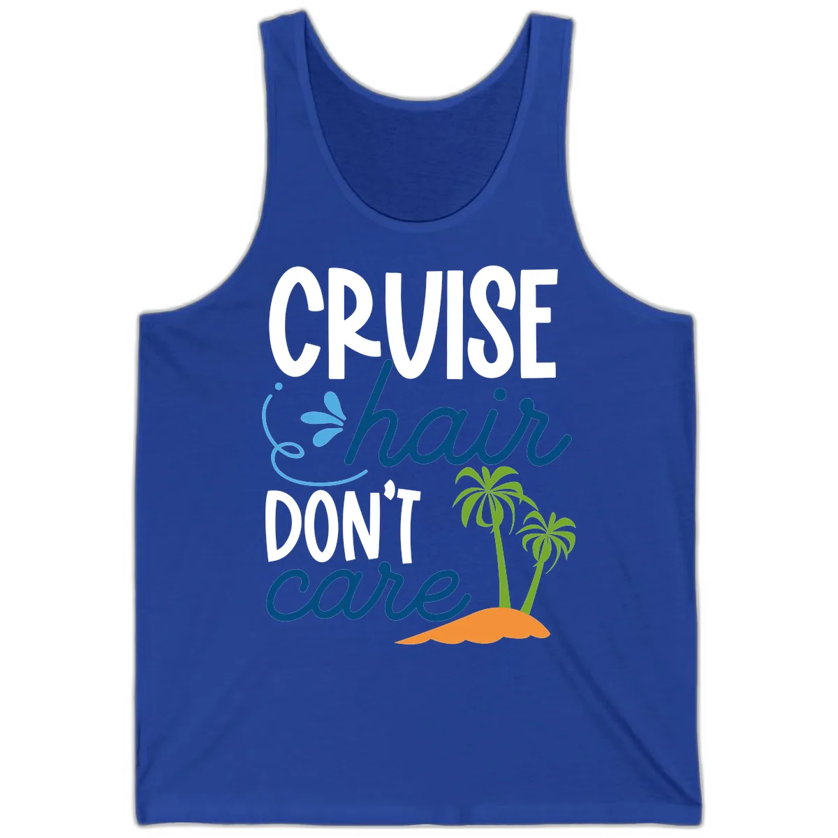 Cruise Hair Don't Care Tank in True Royal