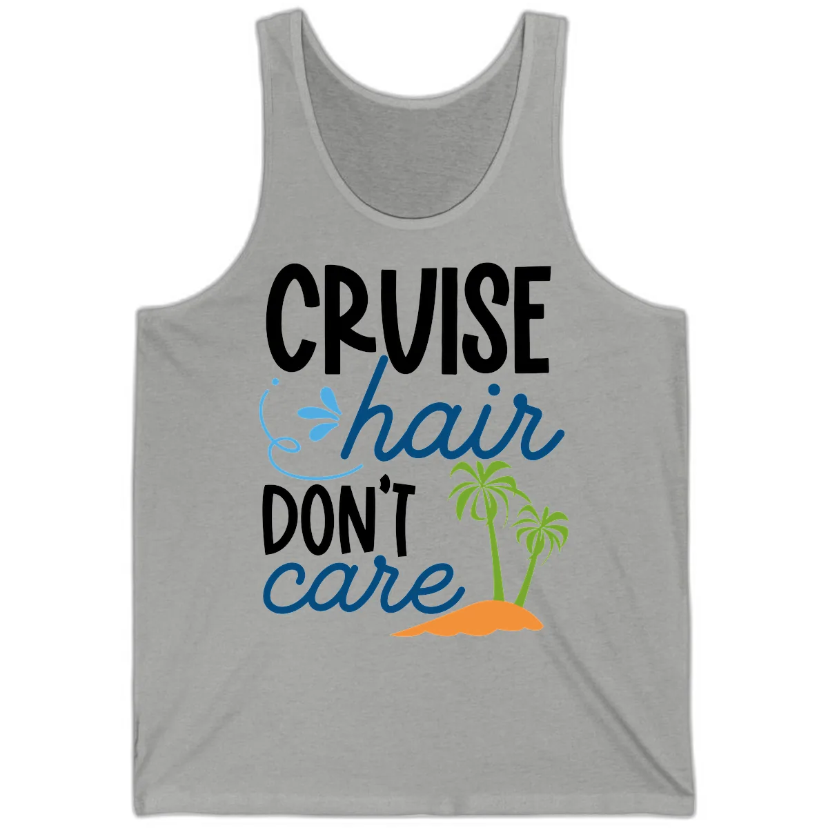 Cruise Hair Don't Care Tank in Athletic Heather