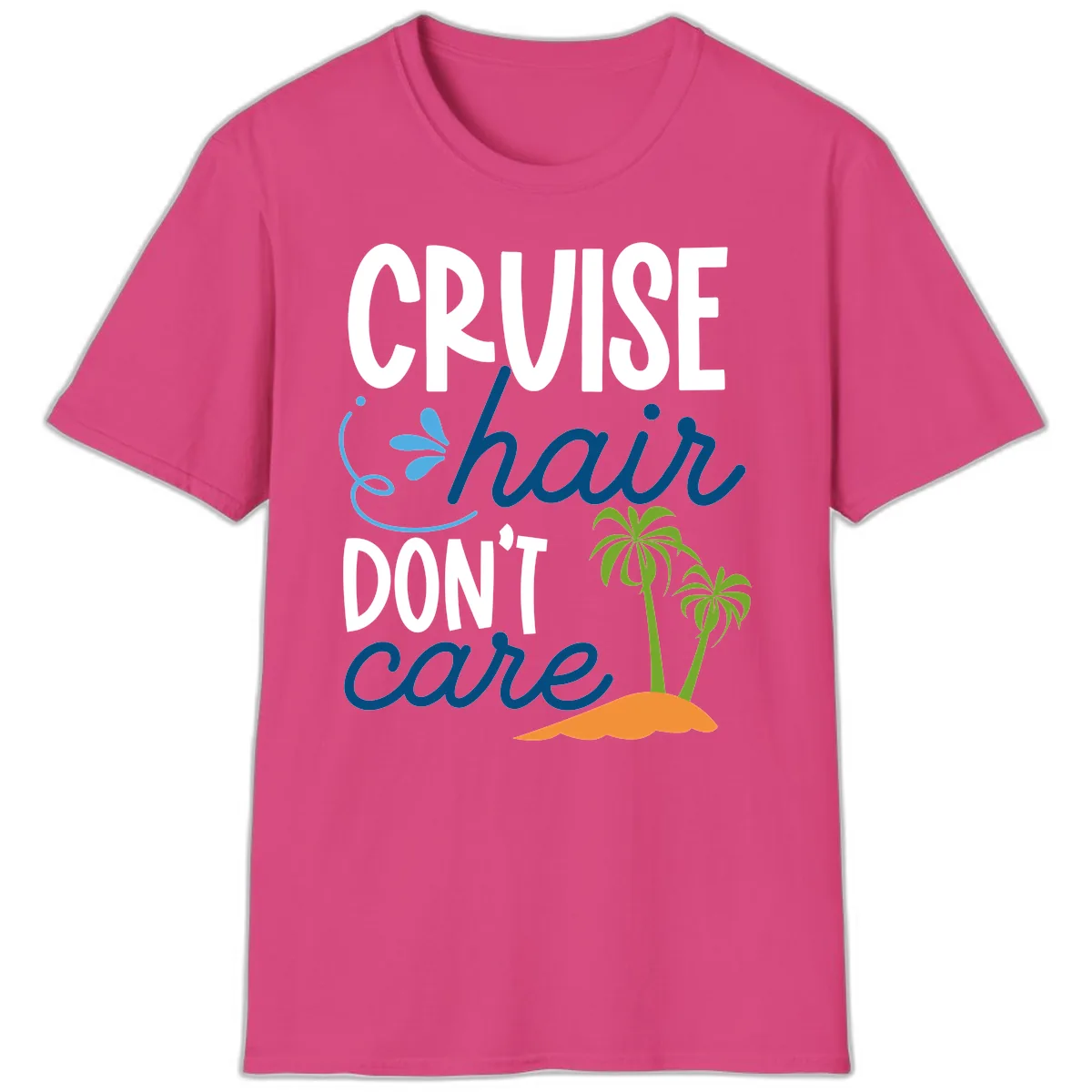 Cruise Hair Don't Care T-Shirt in Heliconia