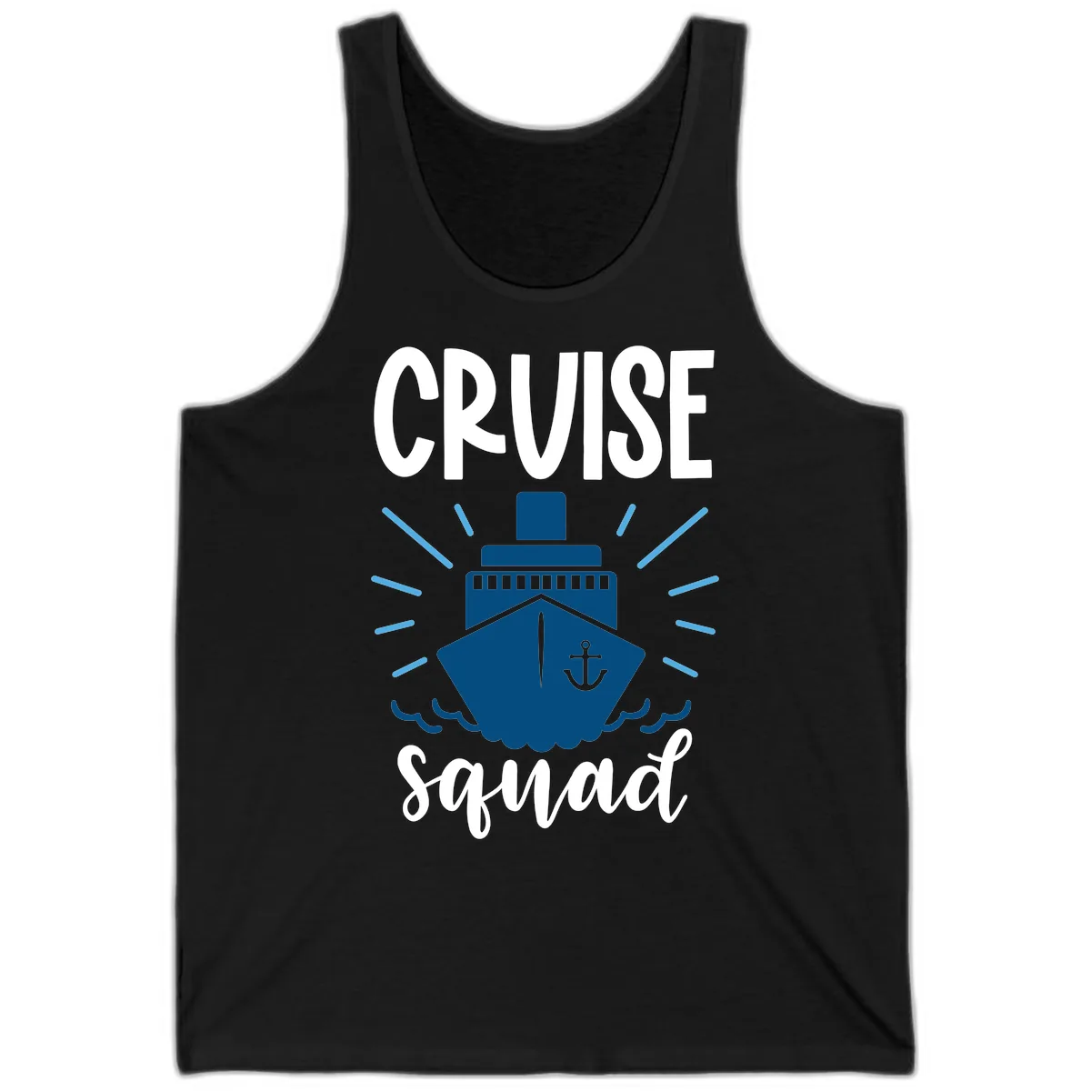 Cruise Squad Ship Anchor Design Tank in Black