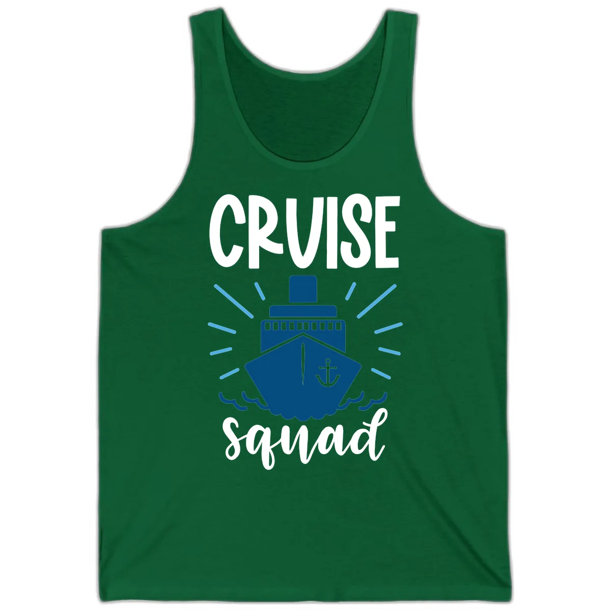 Cruise Squad Ship Anchor Design Tank in Kelly