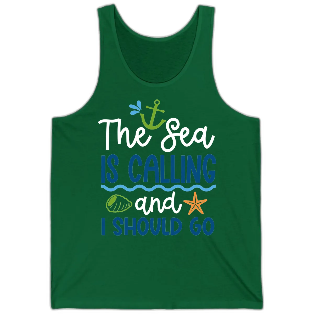 The Sea Is Calling Tank in Kelly