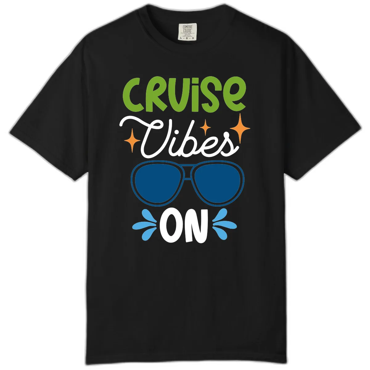 Cruise Vibes On Comfort Color in Black