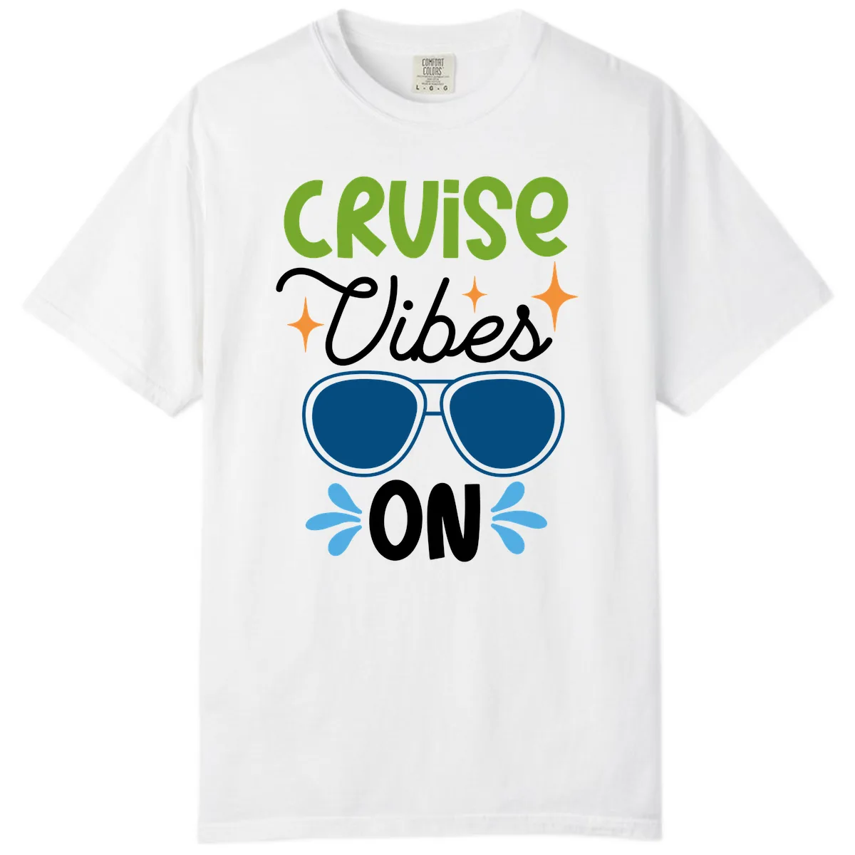 Cruise Vibes On Comfort Color in White