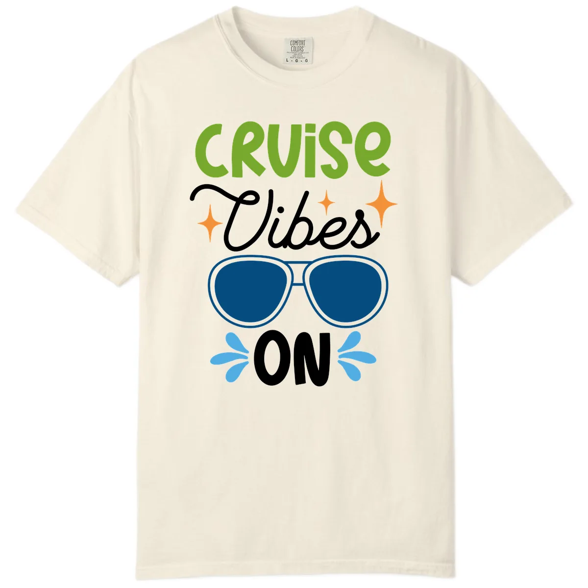 Cruise Vibes On Comfort Color in Ivory