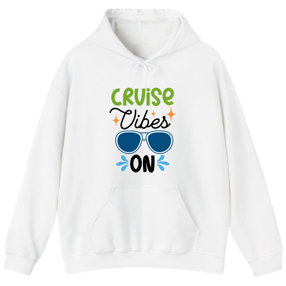 Cruise Vibes On Hoodie in White