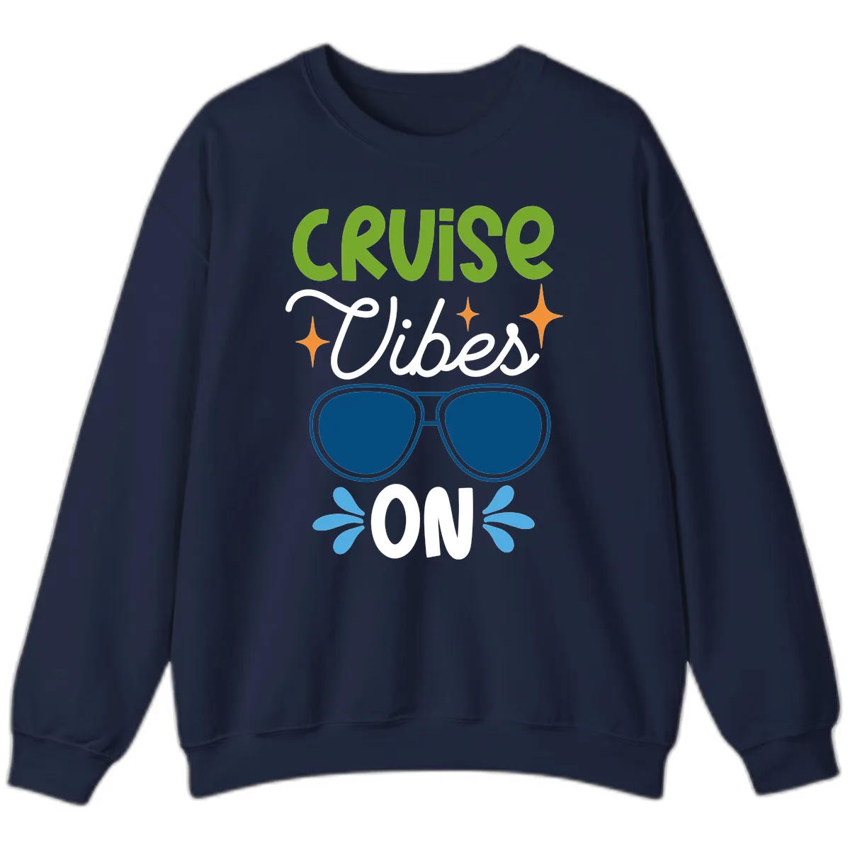 Cruise Vibes On Sweatshirt in Navy