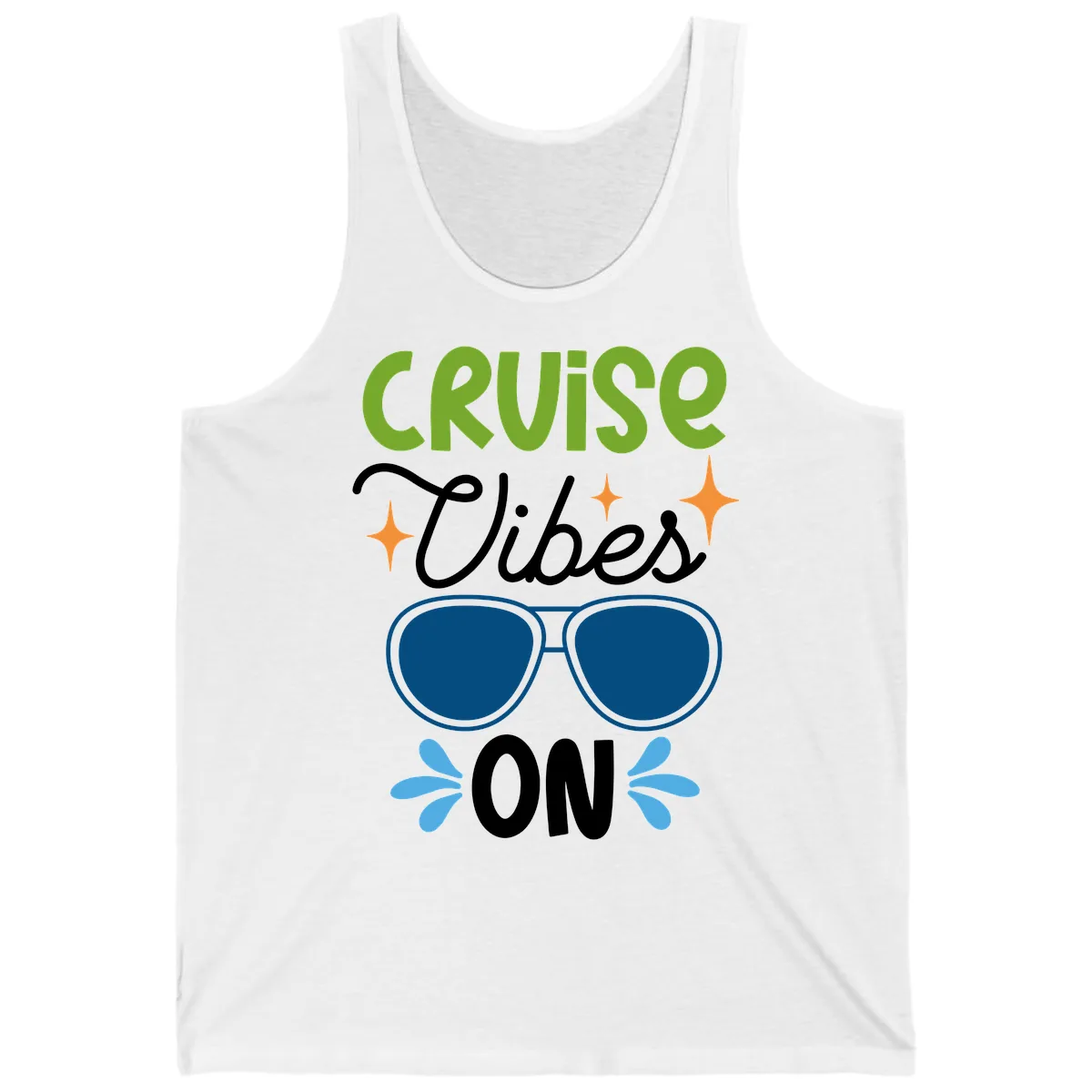 Cruise Vibes On Tank in White