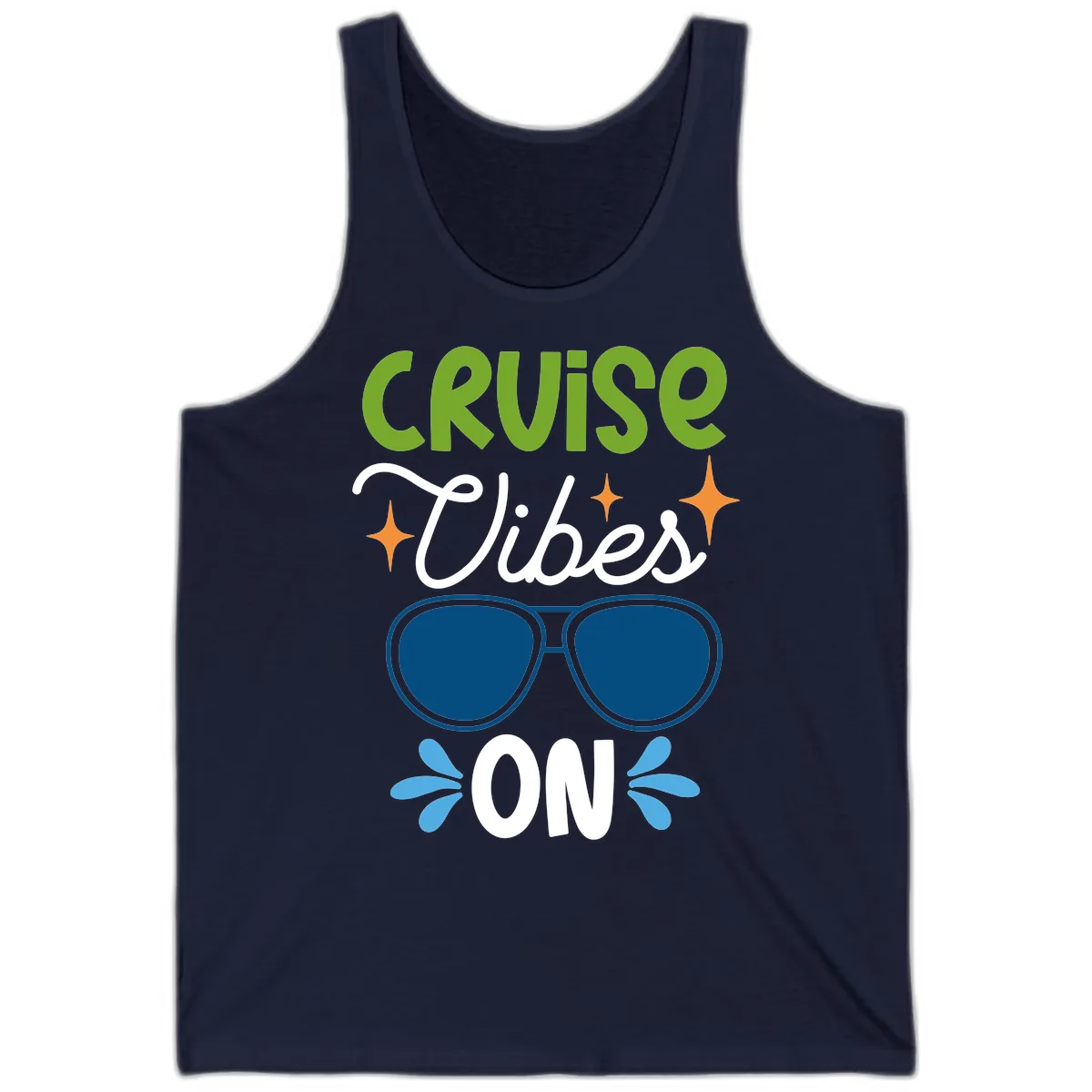 Cruise Vibes On Tank in Navy