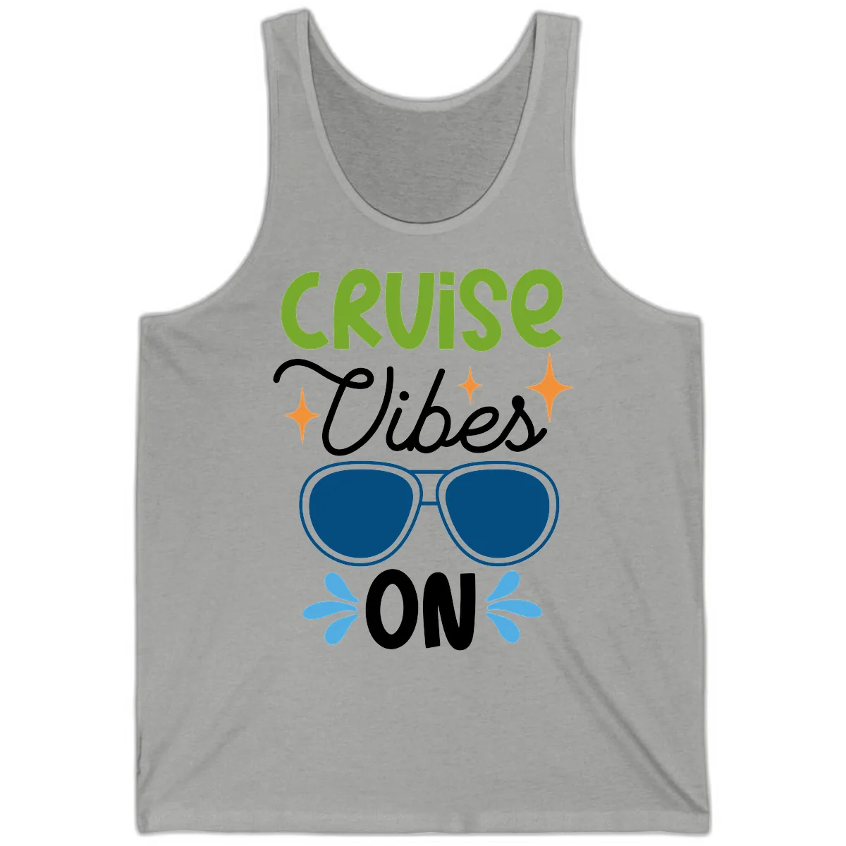 Cruise Vibes On Tank in Athletic Heather