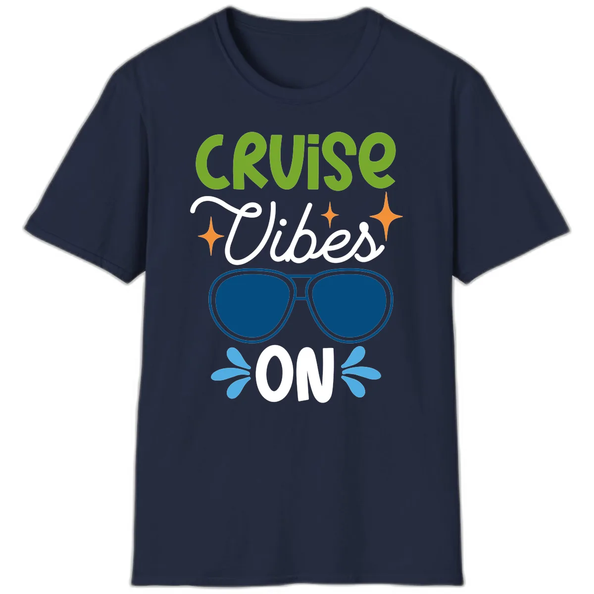 Cruise Vibes On T-Shirt in Navy